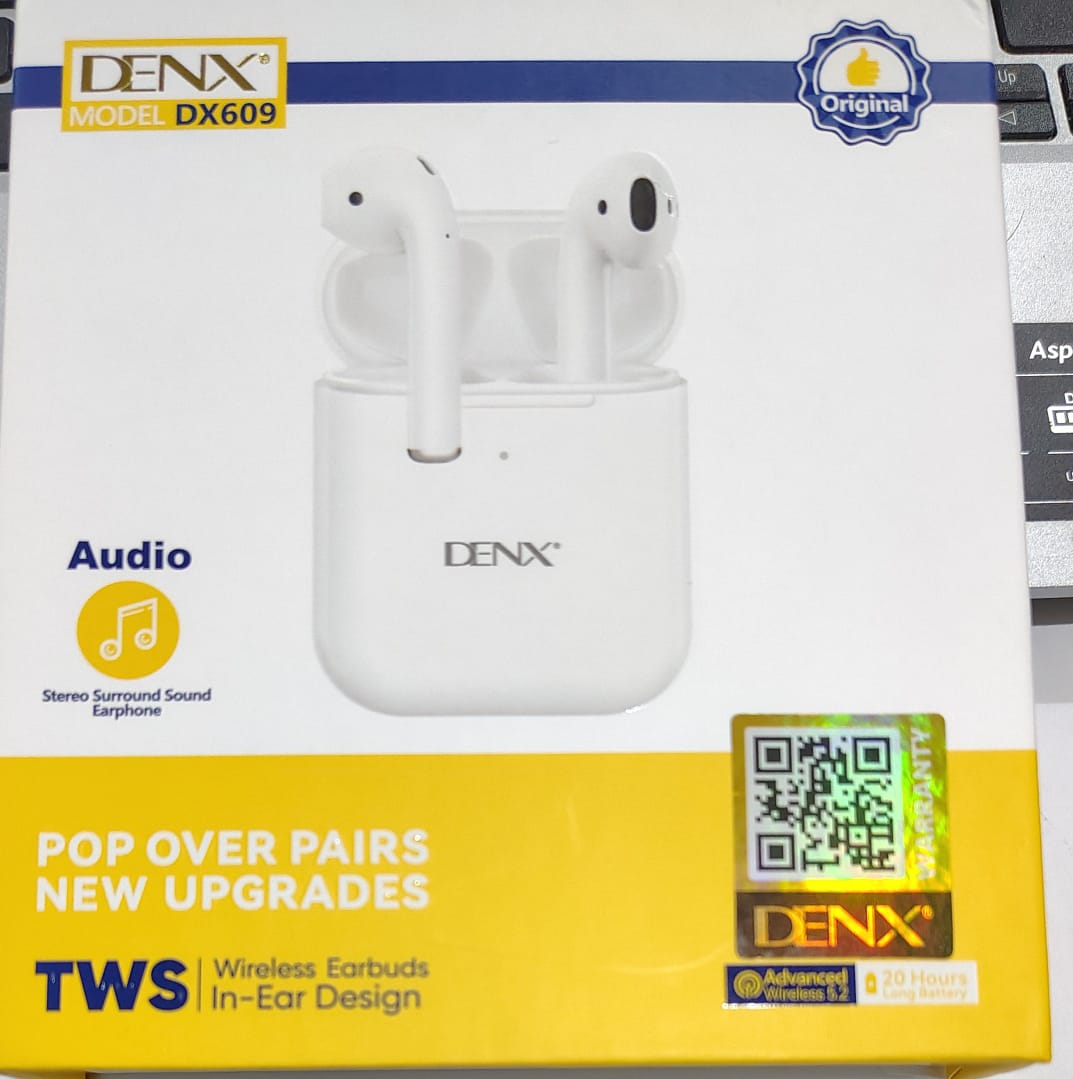 DENX Wireless Earbuds DX609 (White)